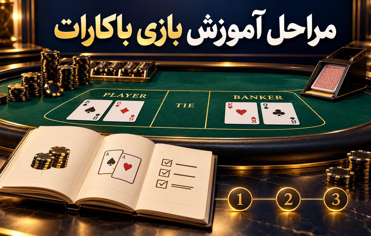 مراحل آموزش بازی باکارات